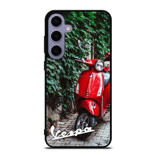 VESPA PIAGGIO RED MOTORCYCLE Samsung Galaxy S24 Plus Case Cover