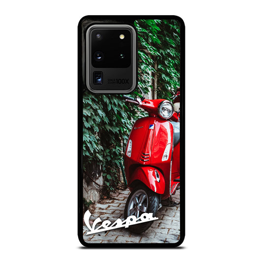 VESPA PIAGGIO RED MOTORCYCLE Samsung Galaxy S20 Ultra Case Cover
