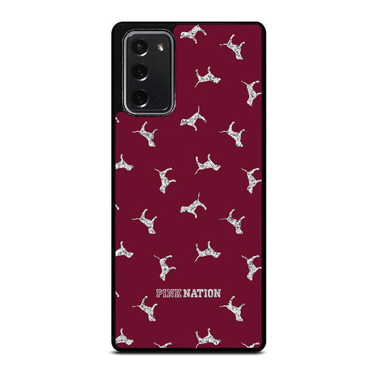 VICTORIA'S SECRET PINK NATION DOG Samsung Galaxy Note 20 Case Cover