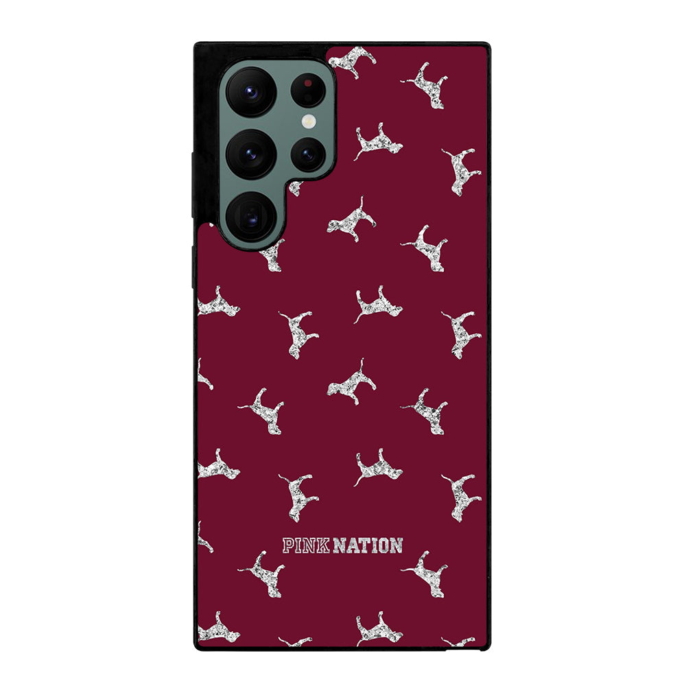 VICTORIA'S SECRET PINK NATION DOG Samsung Galaxy S22 Ultra Case Cover