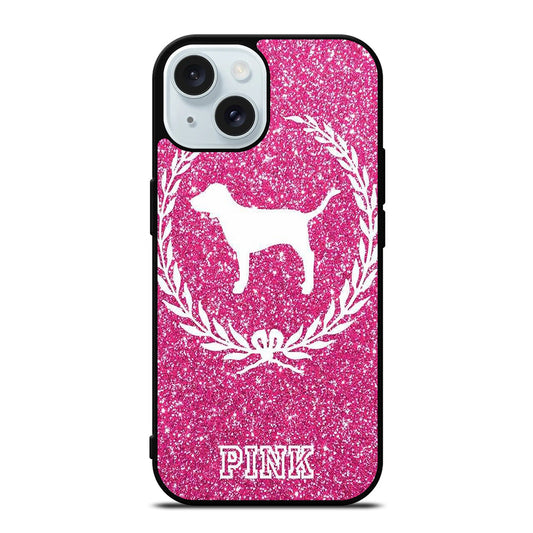 VICTORIA'S SECRET PINK DOG iPhone 15 Case Cover