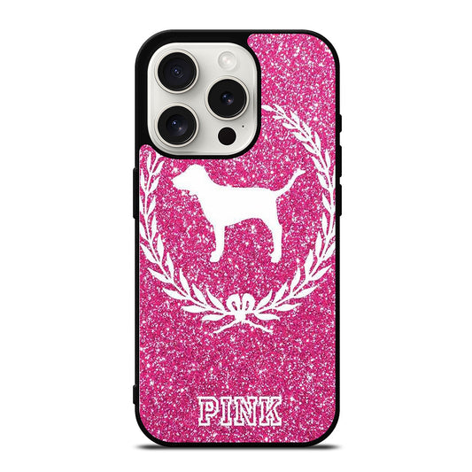 VICTORIA'S SECRET PINK DOG iPhone 15 Pro Case Cover