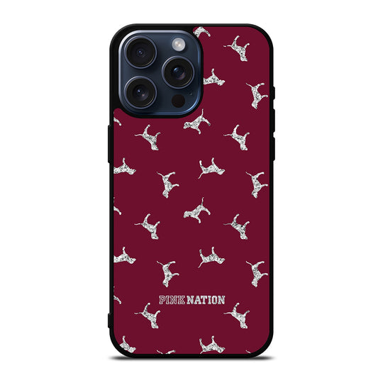 VICTORIA'S SECRET PINK NATION DOG iPhone 15 Pro Max Case Cover