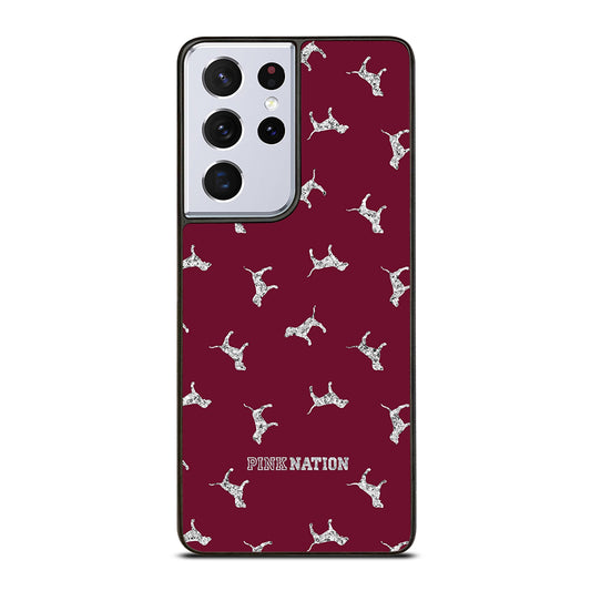 VICTORIA'S SECRET PINK NATION DOG Samsung Galaxy S21 Ultra Case Cover