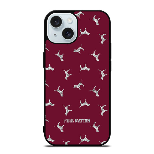 VICTORIA'S SECRET PINK NATION DOG iPhone 15 Case Cover