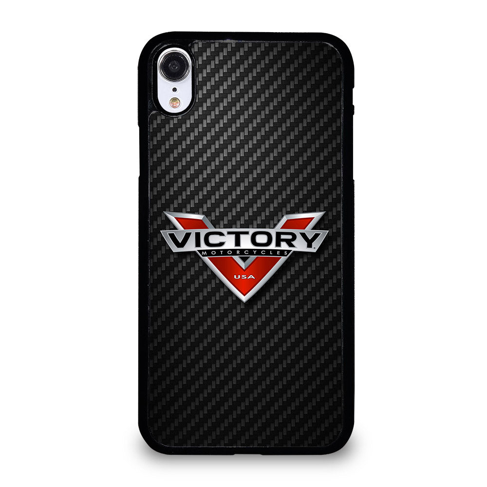 VICTORY MOTORCYCLES CARBON LOGO 2 iPhone XR Case Cover