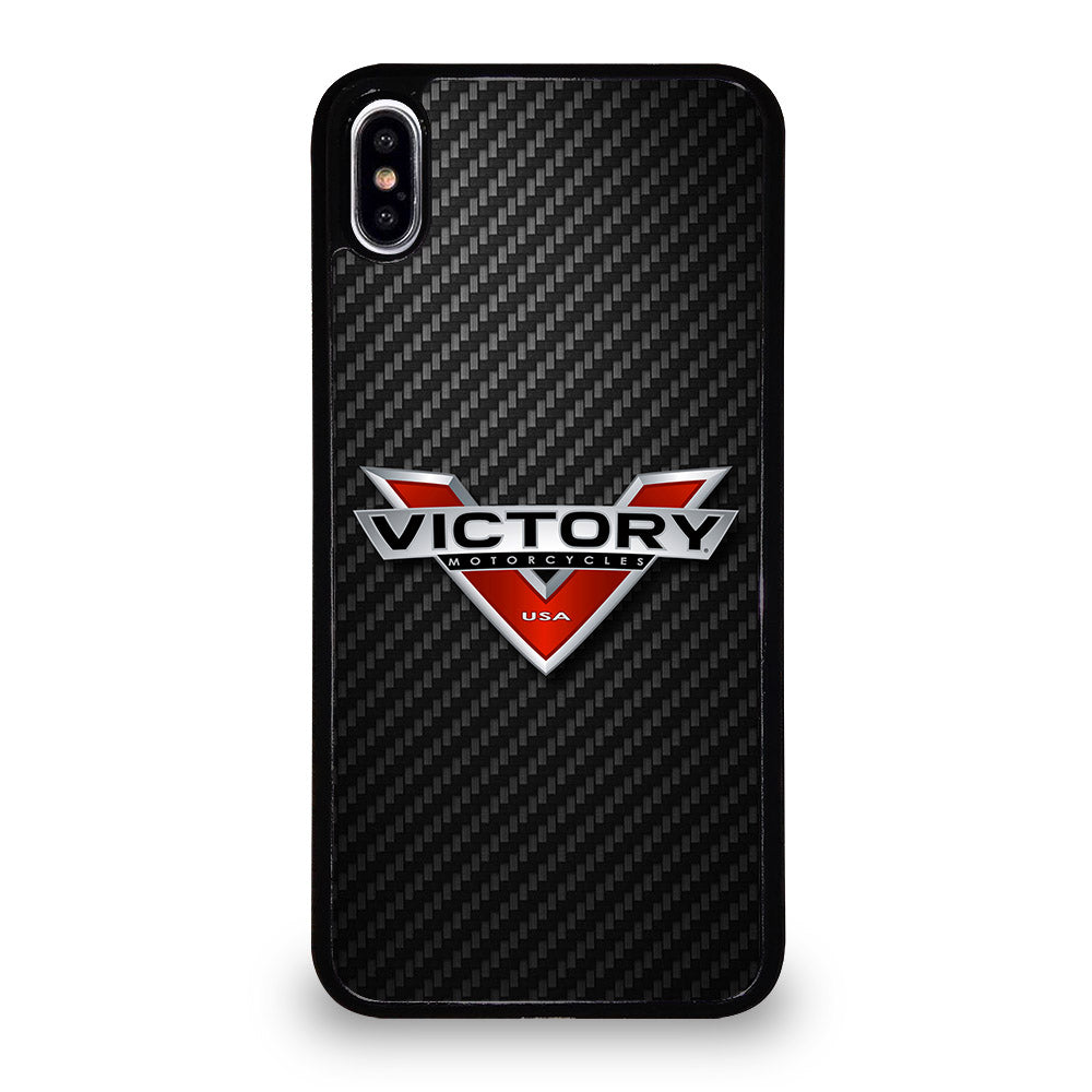 VICTORY MOTORCYCLES CARBON LOGO 2 iPhone XS Max Case Cover