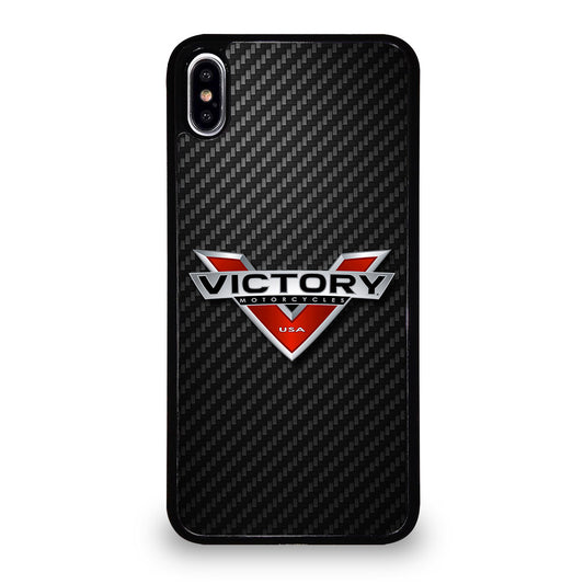 VICTORY MOTORCYCLES CARBON LOGO 2 iPhone XS Max Case Cover