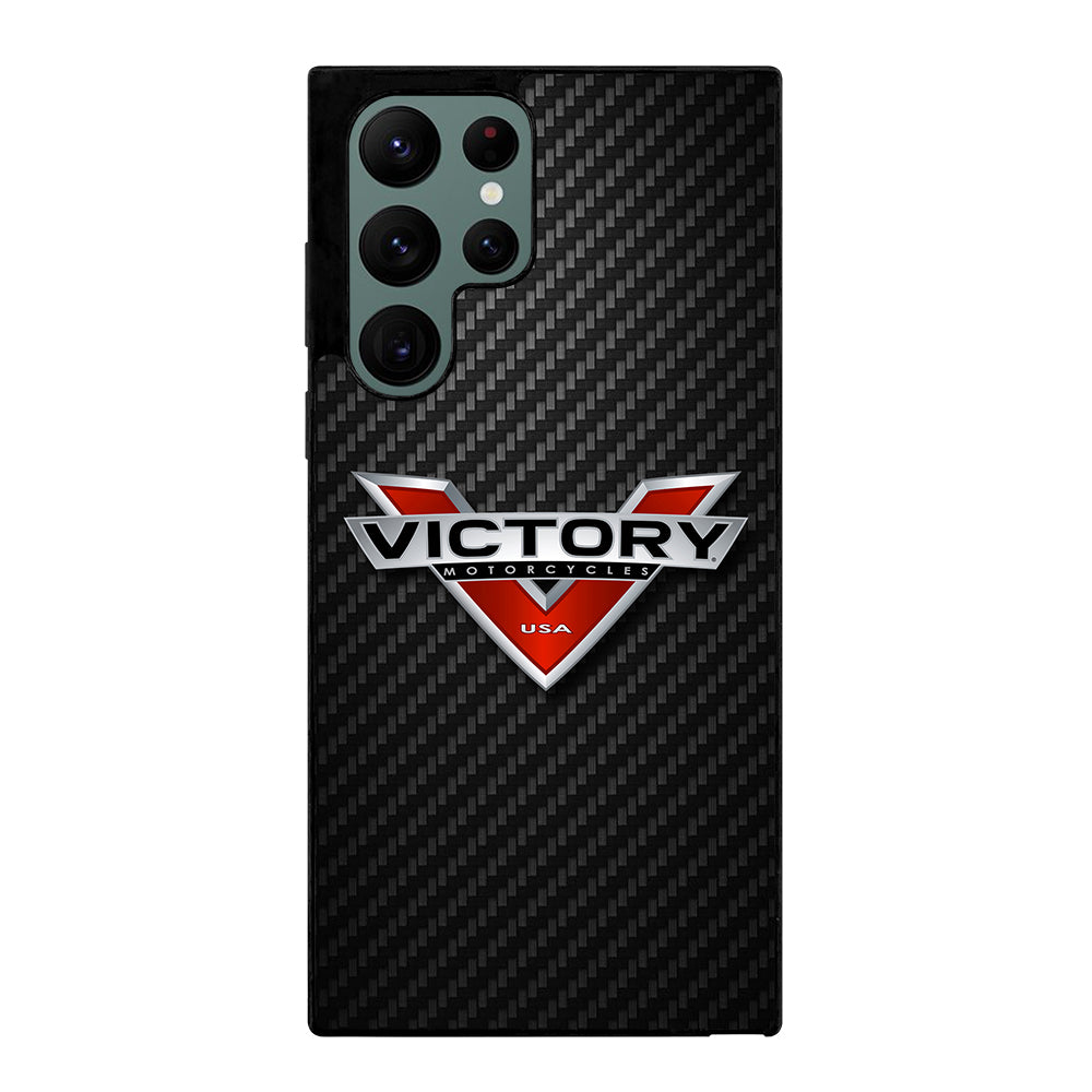 VICTORY MOTORCYCLES CARBON LOGO 2 Samsung Galaxy S22 Ultra Case Cover