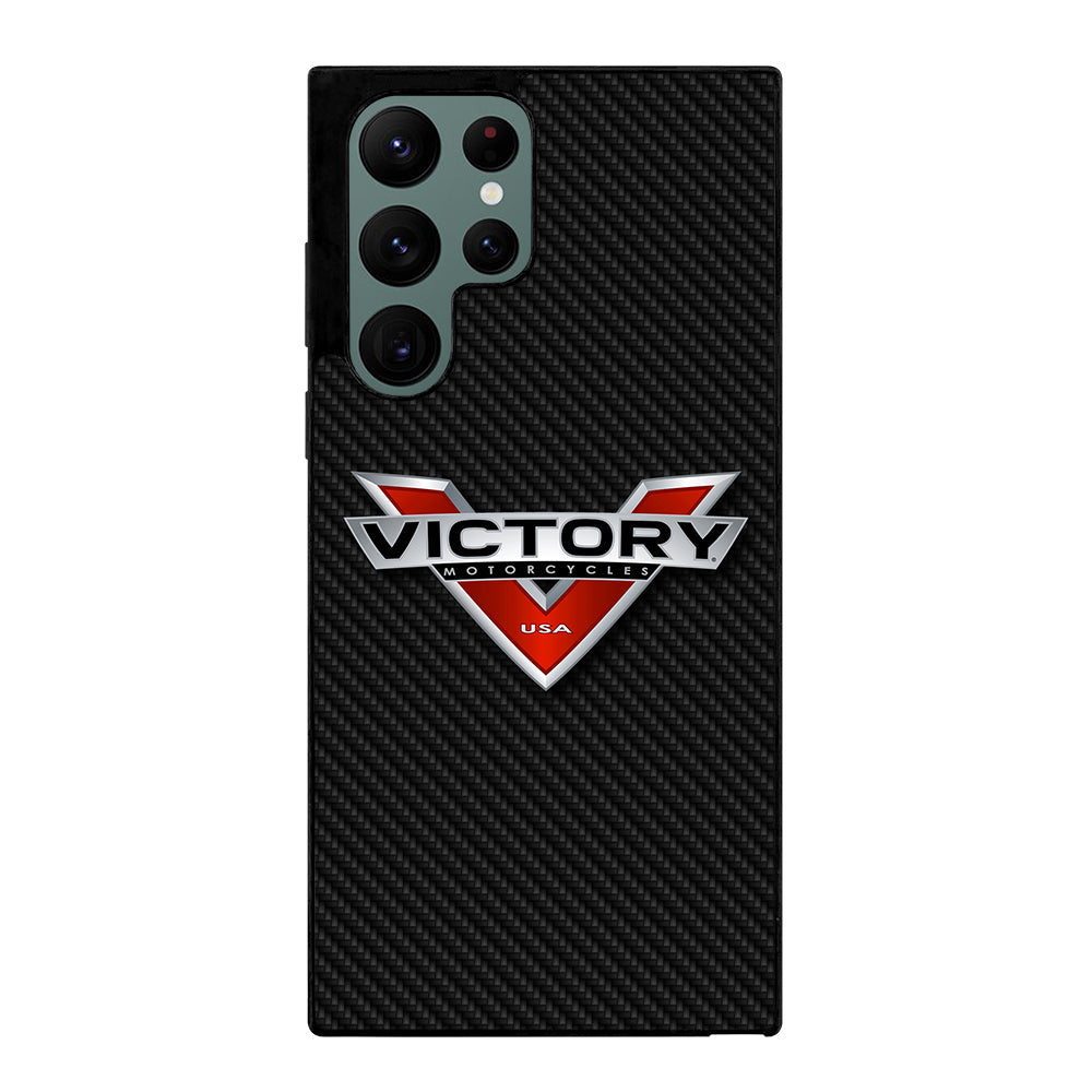 VICTORY MOTORCYCLES CARBON LOGO Samsung Galaxy S22 Ultra Case Cover