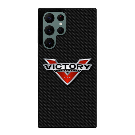 VICTORY MOTORCYCLES CARBON LOGO Samsung Galaxy S22 Ultra Case Cover