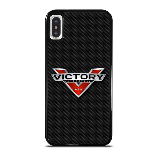 VICTORY MOTORCYCLES CARBON LOGO iPhone X / XS Case Cover