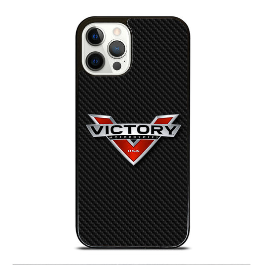 VICTORY MOTORCYCLES CARBON LOGO iPhone 12 Pro Case Cover