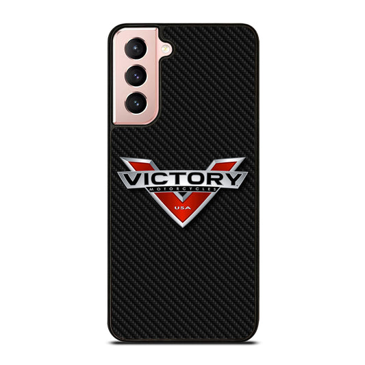 VICTORY MOTORCYCLES CARBON LOGO Samsung Galaxy S21 Case Cover
