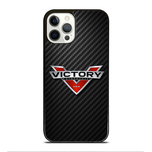 VICTORY MOTORCYCLES CARBON LOGO 2 iPhone 12 Pro Case Cover