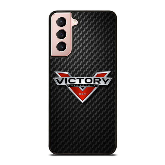VICTORY MOTORCYCLES CARBON LOGO 2 Samsung Galaxy S21 Case Cover