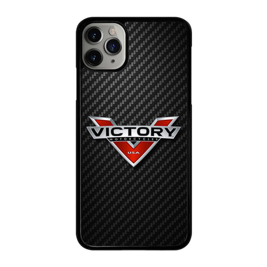 VICTORY MOTORCYCLES CARBON LOGO 2 iPhone 11 Pro Max Case Cover