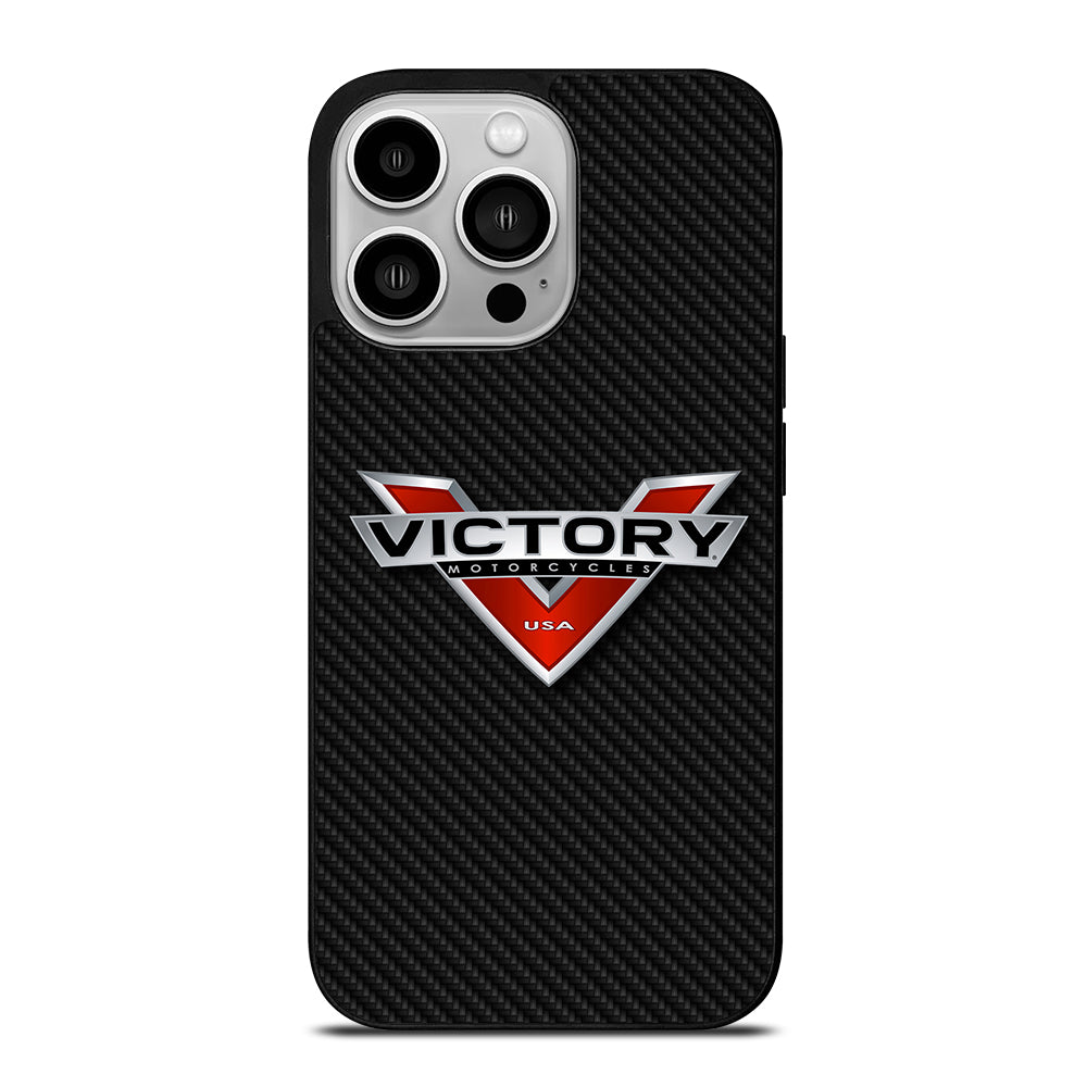 VICTORY MOTORCYCLES CARBON LOGO iPhone 14 Pro Case Cover