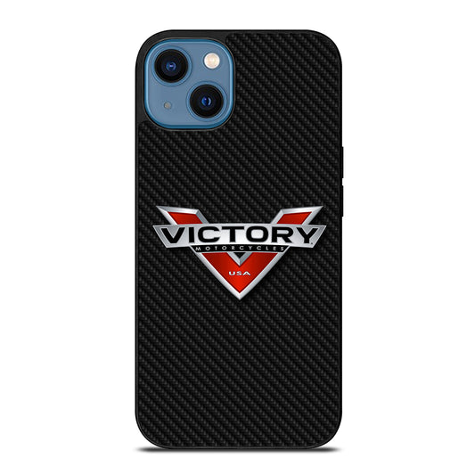 VICTORY MOTORCYCLES CARBON LOGO iPhone 14 Case Cover