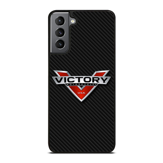 VICTORY MOTORCYCLES CARBON LOGO Samsung Galaxy S21 Plus Case Cover