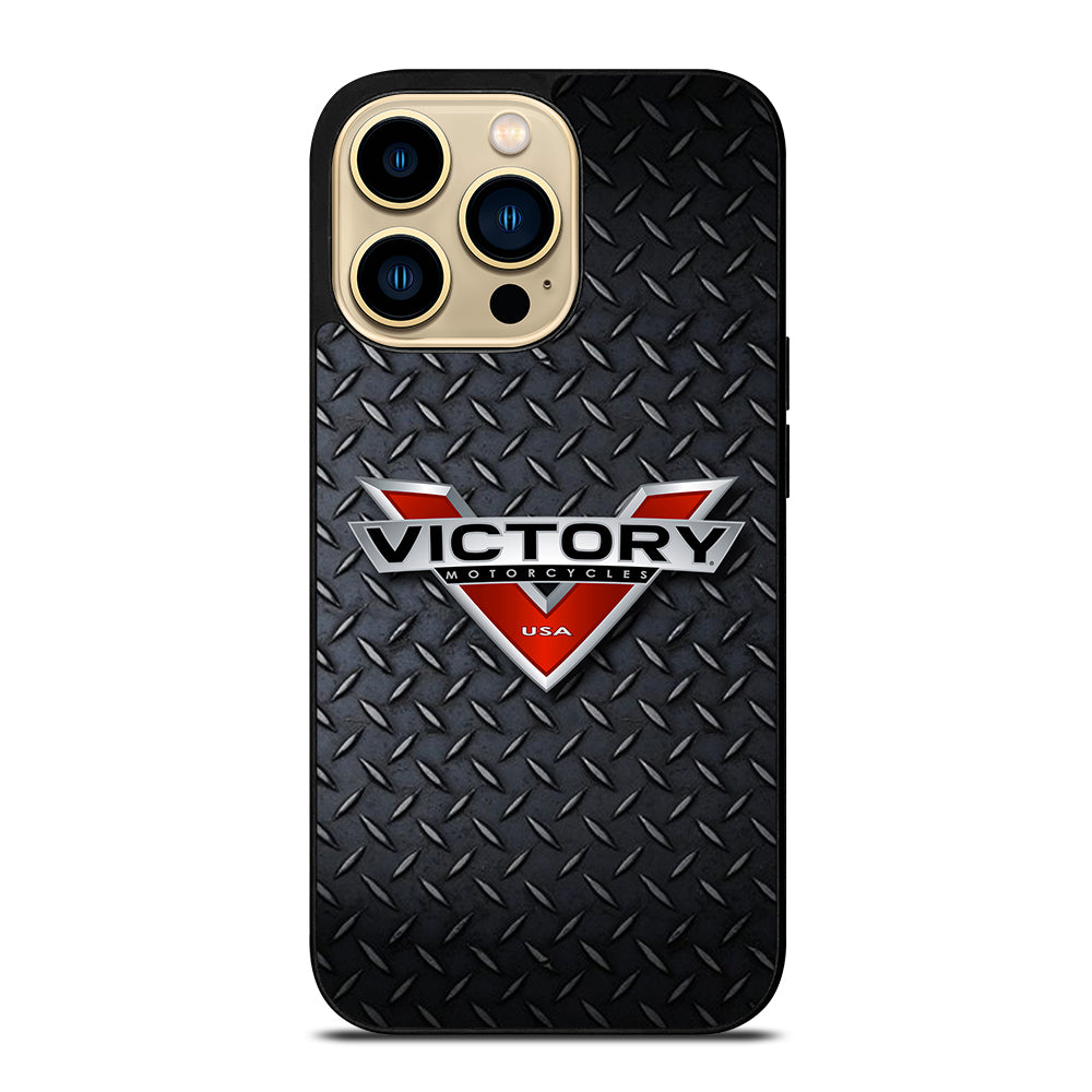 VICTORY MOTORCYCLES METAL LOGO iPhone 14 Pro Max Case Cover
