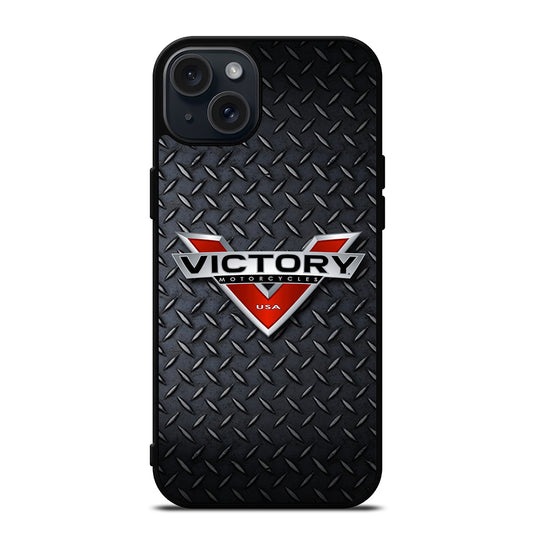 VICTORY MOTORCYCLES METAL LOGO iPhone 15 Plus Case Cover