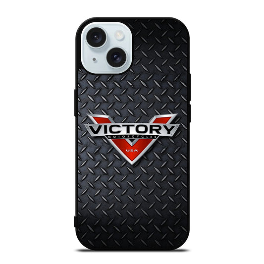 VICTORY MOTORCYCLES METAL LOGO iPhone 15 Case Cover