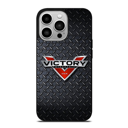 VICTORY MOTORCYCLES METAL LOGO iPhone 14 Pro Case Cover