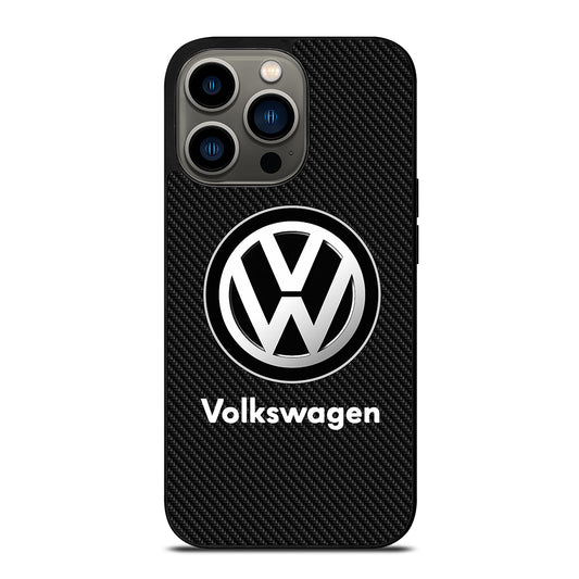 VOLKSWAGEN VW CARBON LOGO iPhone 13 Pro Case Cover
