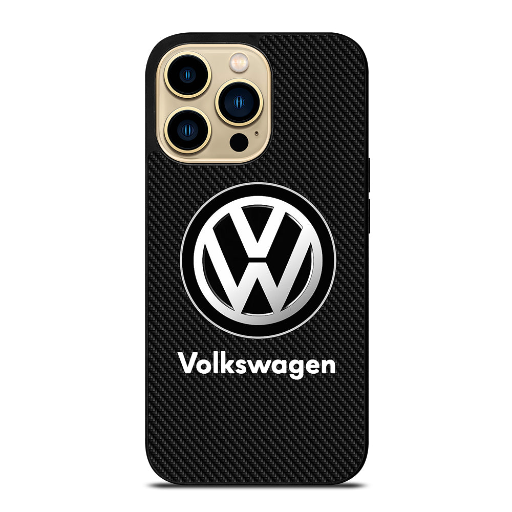 VOLKSWAGEN VW CARBON LOGO iPhone 14 Pro Max Case Cover