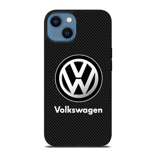 VOLKSWAGEN VW CARBON LOGO iPhone 14 Case Cover