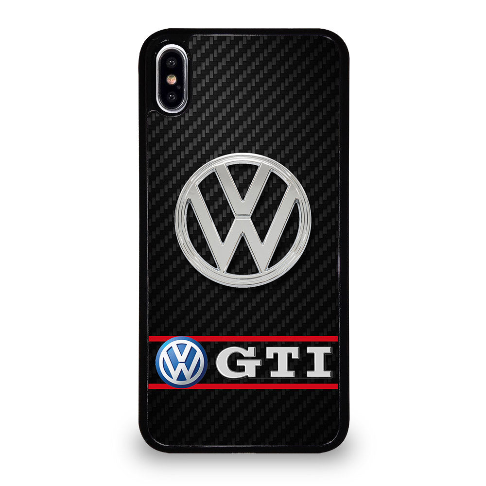 VW VOLKSWAGEN GTI CARBON LOGO iPhone XS Max Case Cover