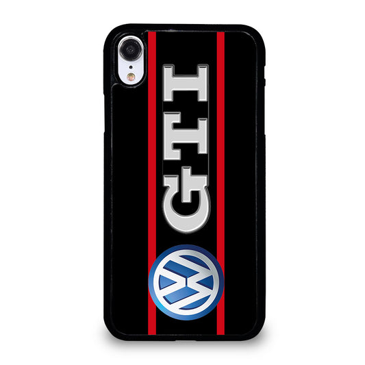 VW VOLKSWAGEN GTI STRIPE LOGO iPhone XR Case Cover