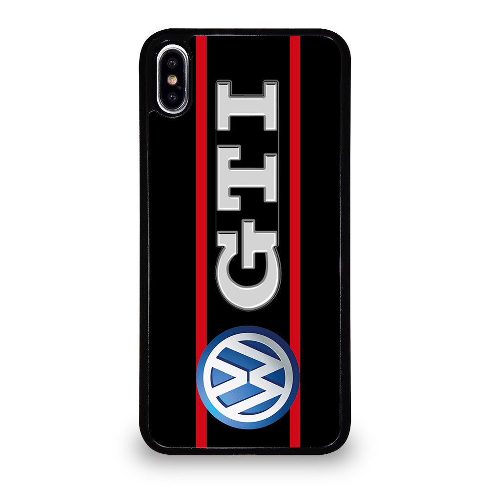 VW VOLKSWAGEN GTI STRIPE LOGO iPhone XS Max Case Cover