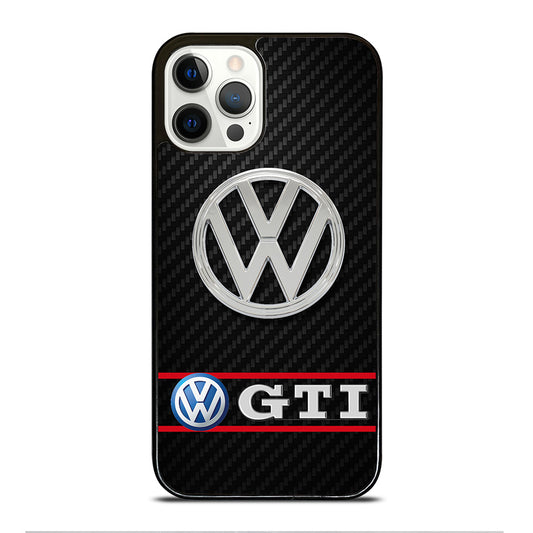 VW VOLKSWAGEN GTI CARBON LOGO iPhone 12 Pro Case Cover