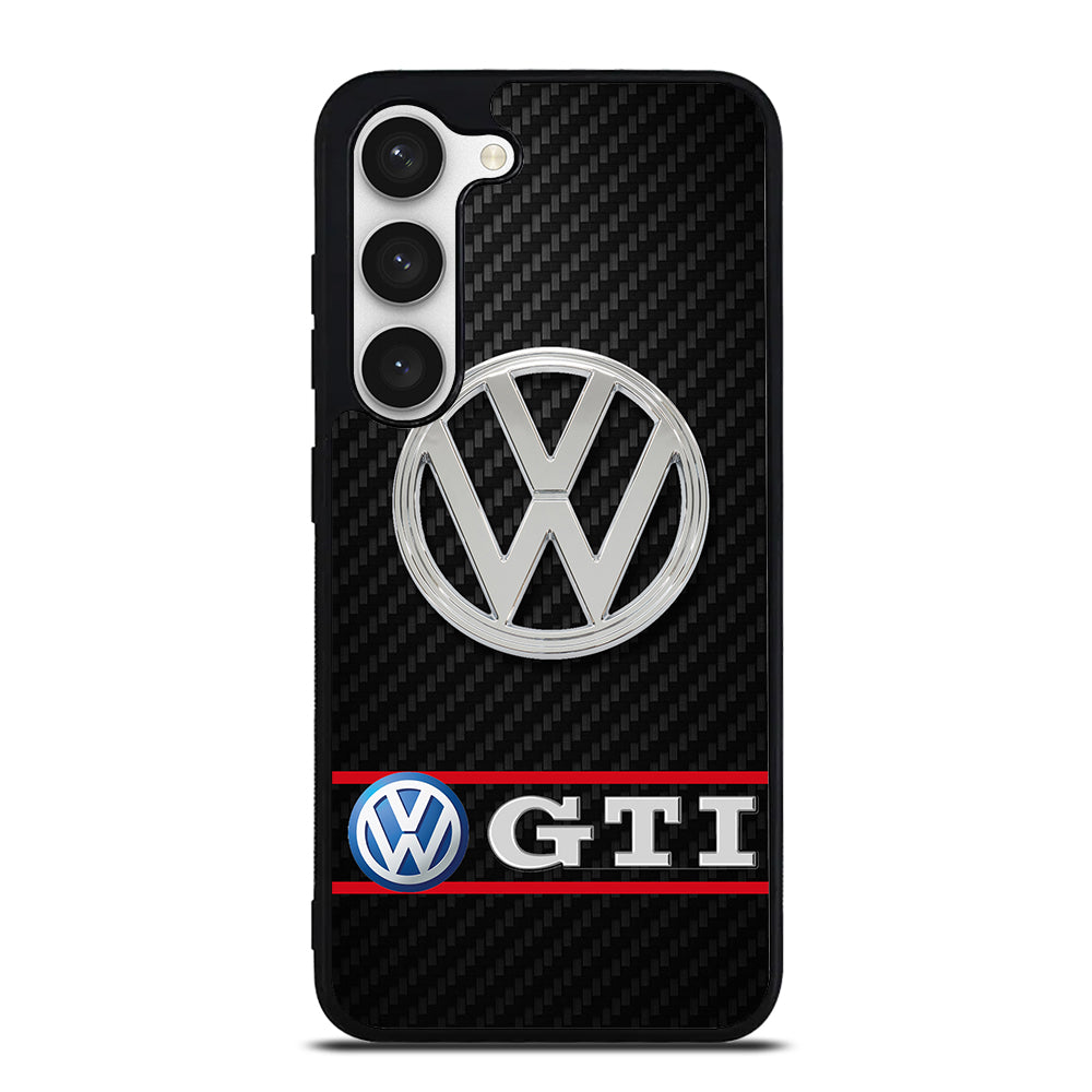 VW VOLKSWAGEN GTI CARBON LOGO Samsung Galaxy S23 Case Cover