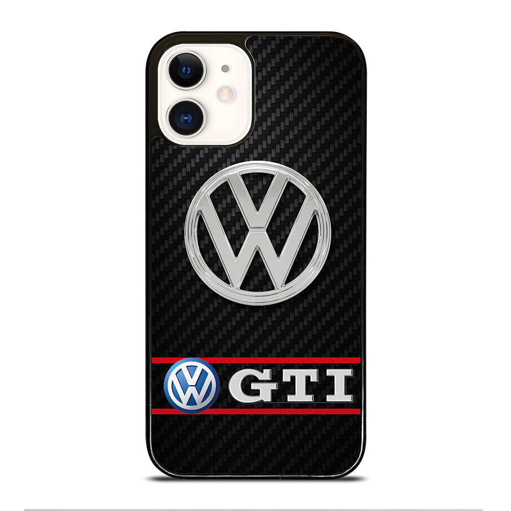 VW VOLKSWAGEN GTI CARBON LOGO iPhone 12 Case Cover