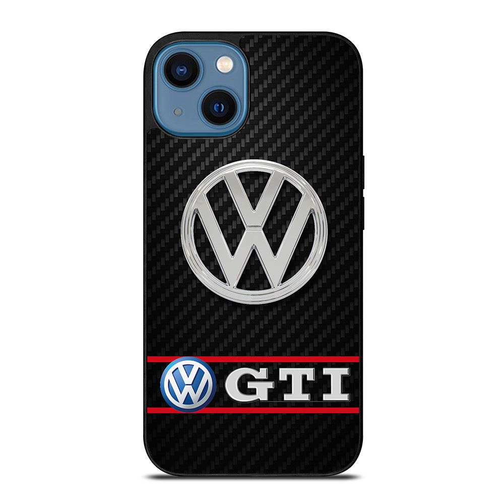 VW VOLKSWAGEN GTI CARBON LOGO iPhone 14 Case Cover