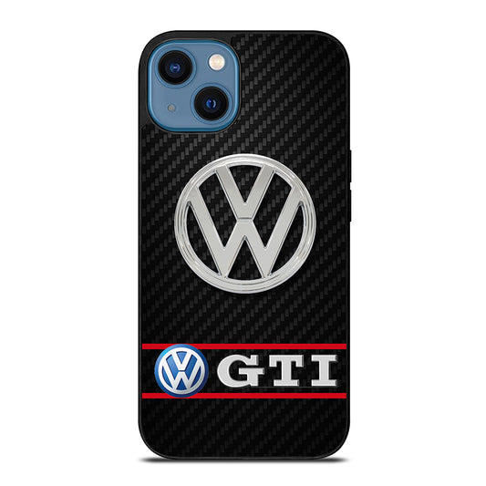 VW VOLKSWAGEN GTI CARBON LOGO iPhone 14 Case Cover