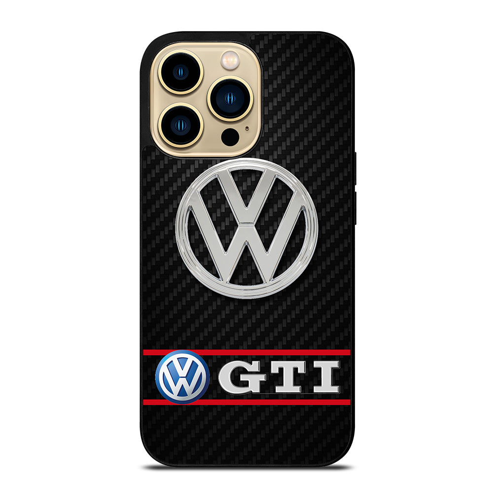 VW VOLKSWAGEN GTI CARBON LOGO iPhone 14 Pro Max Case Cover