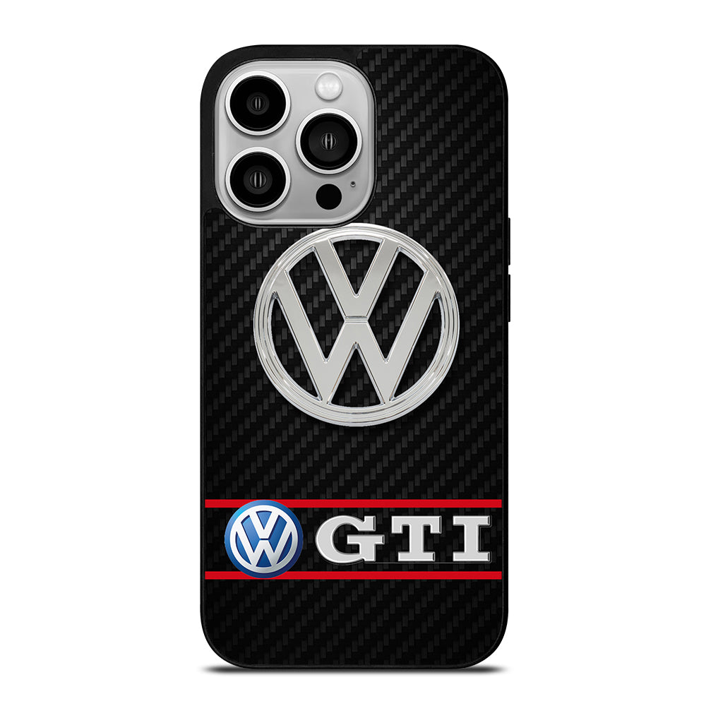 VW VOLKSWAGEN GTI CARBON LOGO iPhone 14 Pro Case Cover