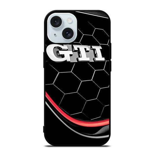 VW VOLKSWAGEN GTI EMBLEM iPhone 15 Case Cover