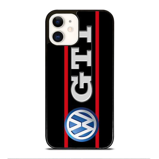 VW VOLKSWAGEN GTI STRIPE LOGO iPhone 12 Case Cover