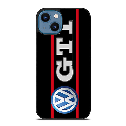 VW VOLKSWAGEN GTI STRIPE LOGO iPhone 14 Case Cover