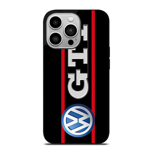 VW VOLKSWAGEN GTI STRIPE LOGO iPhone 14 Pro Case Cover