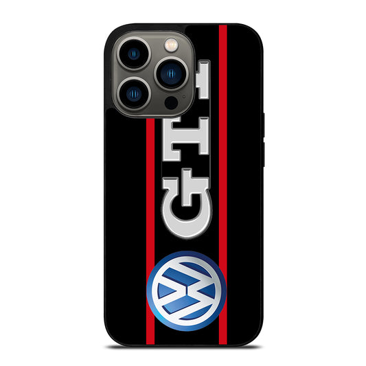 VW VOLKSWAGEN GTI STRIPE LOGO iPhone 13 Pro Case Cover
