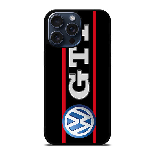 VW VOLKSWAGEN GTI STRIPE LOGO iPhone 15 Pro Max Case Cover