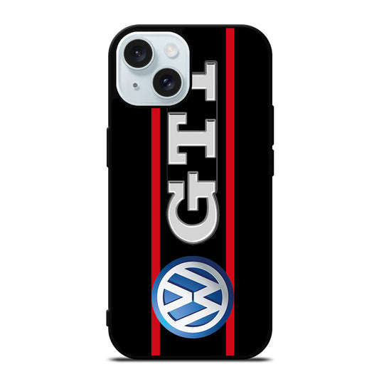VW VOLKSWAGEN GTI STRIPE LOGO iPhone 15 Case Cover