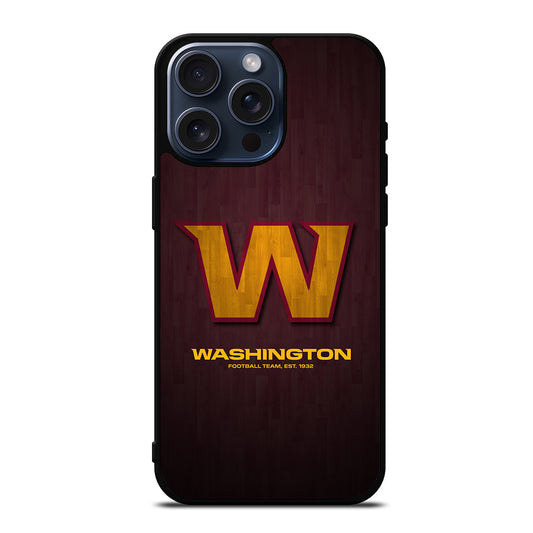 WASHINGTON FOOTBALL NFL LOGO 2 iPhone 15 Pro Max Case Cover