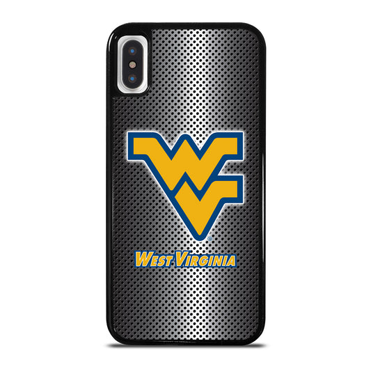 WEST VIRGINIA MOUNTAINEERS METAL LOGO iPhone X / XS Case Cover